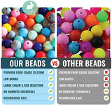 Silicone Loose Bead Craft Set (250 PC 9MM) | For Jewelry, Teethers, Necklaces & Bracelets