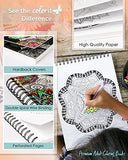 Mandala Coloring Book For Adults With Thick Artist Quality Paper, Hardback Covers, and Spiral