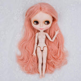 Neo Blyth Doll NBL Customized Shiny Face,1/6 BJD Ball Jointed Doll Ob24 Doll Blyth for Girl, Toys for Children NBL21 B8-Outfit