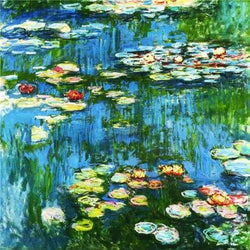 The Perfect Effect Canvas Of Oil Painting 'Water Lilies, 1897-1899 By Claude Monet' ,size: 16x16 Inch / 41x41 Cm ,this Reproductions Art Decorative Canvas Prints Is Fit For Laundry Room Decor And Home Decoration And Gifts