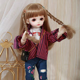 1/6 Bjd Doll 26Cm 10.2 Inches DIY Doll with Makeup Clothes Shoes Wig Children Resin Doll Set