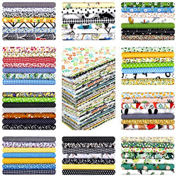 70 Pcs 10 x 10 Inch Cotton Fabric Square No Repeat Patchwork Fabrics Multi Color Printed Floral Square Patchwork Fabric Quilting Fabric Bundles for DIY Crafts Cloths Handmade Accessory (Fresh Style)