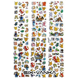SIX VANKA 3D Puffy Stickers for Kids, 6 Different Sheets