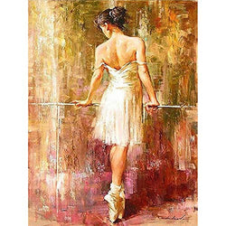 Diamond Painting Kits for Adults Kids, 5D DIY Ballet Girl Diamond Art Accessories with Round Full Drill for Home Wall Decor - 11.8×15.7Inches