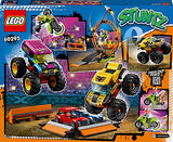 LEGO 60295 City Stuntz Stunt Show Arena Set with 2 Monster Trucks, 2 Toy Cars, Flywheel-Powered Motorbike, Ring of Fire and 7 Minifigures, Gift Idea