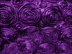 Satin Rosette Purple 60 Inch Fabric By the Yard from The Fabric Exchange ®