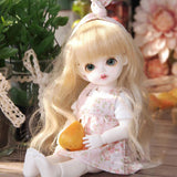 Y&D 1/8 BJD Doll 16cm 6inch Ball Jointed SD Dolls + Full Set Accessories + Shoes + Hair + Clothes DIY Toy Surprise Gift
