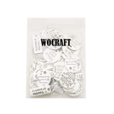 WOCRAFT 40pcs Inspiration Words Charms Craft Supplies Beads Charms Pendants for Jewelry Making Crafting Findings Accessory for DIY Necklace Bracelet M331