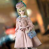 BJD Handmade Doll Retro Lady Clothes Set for 1/3 BJD Girl Dolls Clothes Accessories