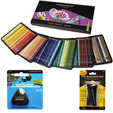 Prismacolor Colored Pencils Box of 150 Assorted Colors, Triangular Scholar Pencil Eraser and