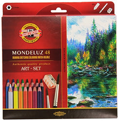 KOH-I-NOOR 3713 Mondeluz Aquarell Coloured Pencils - Assorted Colour (Set of 48)