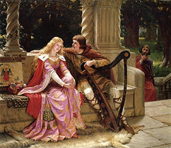 Tristan and Isolde by Edmund Blair Leighton - 20" x 25" Premium Canvas Print