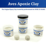 Aves Apoxie Air Dry Clay for Professionals - Self Hardening Modeling Clay, Waterproof Sculpting Clay Made for Detail - No Cracking Modeling Clay - 2 Part Epoxy Clay for Sculpting, White (1 Lb)