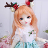 BJD Doll 1/6 SD Dolls Full Set DIY Toys with Clothes Shoes Orange Wig Makeup Surprise Gift Doll for Girls