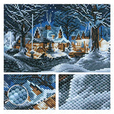 4 Pack 5D Full Drill Diamond Painting Kit, Landscape Rhinestone Embroidery Paintings Pictures Arts Craft for Home Wall Decor, 12 X 16 Inch (Landscape 3)