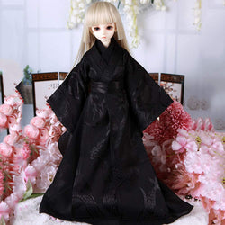 BJD 1/4 SD Doll Black Clothes SD Dolls Full Set 40Cm/15.75Inch Jointed Dolls Toy Action Figure Makeup Accessory
