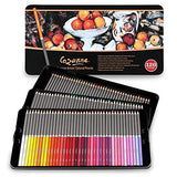 Cezanne Premium Colored Pencil Set with 6pk Colorless Blenders - Soft Wax Core Colored Pencils for Drawing, Blending, Coloring, Professional Artists & More! - 120-Count
