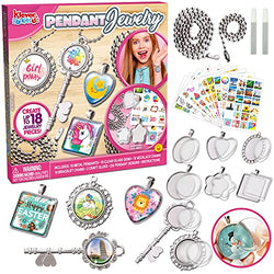 Klever Kits 290 Pcs Girls Jewelry Making Kit Supplies with Images Booklet, Fashion Pendants, Necklaces, Bracelets and Jewelry Glues, Crafts Activity Kit for Kids, Kids DIY Jewelry Making Kit
