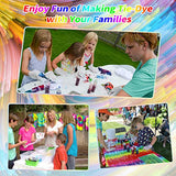 imoli 18 Colors Tie Dye Kit - Kids Tie Dye Art Set, Easy Fabric Dye Paints Supplies Ideal for Women, Men, Artist, Fashion Festival Party DIY Gift