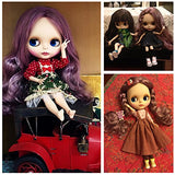 1/6 BJD Doll is Similar to Neo Blythe, 4-Color Changing Eyes Matte Face and Ball Jointed Body, 12 Inch Customized Dolls Can Changed Makeup and Dress DIY, Nude Doll Sold Exclude Clothes (SNO.8)