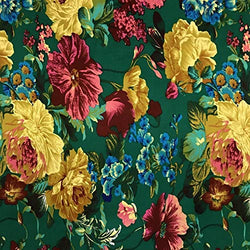 Printed Rayon Challis Fabric 100% Rayon 53/54" Wide Sold by The Yard (370-4)
