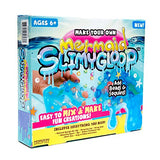 Slimygloop Make Your Own Mermaid DIY Slime Kit by Horizon Group Usa, Mix & Create Stretchy, Squishy, Gooey, Putty Slime, Sparkling Spangles & Clear Beads Included, Blue