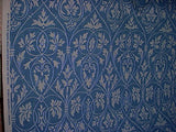 P Kaufmann / Braemore / Waverly Tracery in Denim - Blue Floral / Scroll / Filigree Tracery Cotton