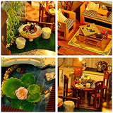 WYD Chinese Villa Loft Building Handmade Ancient Style Model Educational Toys Creative Gifts Birthday Gifts Valentine's Day Gifts