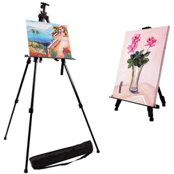 Artecho Artist Easel Display Easel Stand, Metall Tripod Stand Easel for Painting, Hold Canvas from 21" to 66"