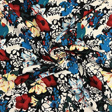 Printed Rayon Challis Fabric 100% Rayon 53/54" Wide Sold by The Yard (1011-2)