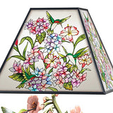 Bradford Exchange Garden of Light Louis Comfort Tiffany-Style Stained Glass Hummingbird Lamp