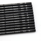 Owfeel 12PCS Non-Wood Graphite Sticks Drawing Sketching Pencils Set, 6B