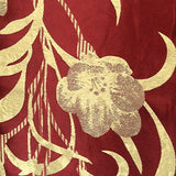 Burgundy Velvet Jacquard Damask Fabric 118'' Wide sold By The Yard for Curtains, Drapery,