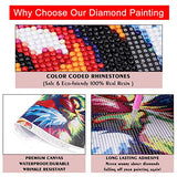 XPCARE 6 Pack 5d Diamond Painting Kits Full Drill Rhinestone Animal Diamond Pictures for Home Wall Decor(Canvas 12 X 16 Inch)