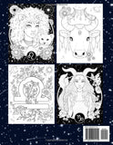 Zodiac: Coloring Book For Adults and Teens Featuring Unique Astrological Signs Illustrations with Detailed Designs for Relaxation and Stress Relief (Flower Girls)
