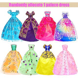 11.5 inch Girl Doll Clothes and Accessories 46pc Play Set Include 2 Long Princess Dresses 2 Long Party Dresses and Bikini Outfits Shoes Handbag ... (No Doll)