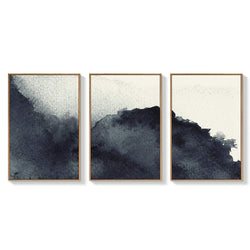 NWT Framed Canvas Wall Art for Living Room, Bedroom Abstract Zen Canvas Prints for Home Decoration Ready to Hanging - 24"x36"x3 Panels