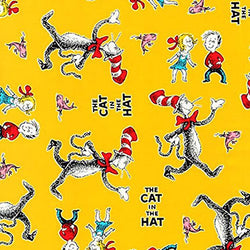 Robert Kaufman Dr Seuss The Cat in The Hat 4 Yellow Characters