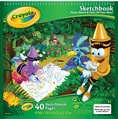 Crayola Sketchbook 9"X9", 40 sheets
