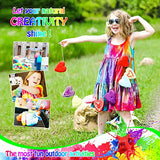 Tie Dye Kit for Kids and Adults - Liouhoum 18 Colors Permanent 80ML All-in-1 Easy DIY Dyeing Premium Safe Fabric Dyes Supplies for Girls, Party, Large Groups