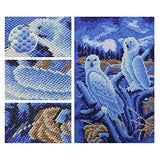 4 Pack 5D Full Drill Dragon Diamond Painting Kits,DIY Round Diamond Rhinestone Embroidery Eagles Picture Arts Crafts for Home Office Wall Decor 11.8×15.8 Inch (Four Animals)