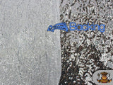 Sequin Seaweed Silver Fabric / 58" Wide / Sold By the Yard