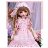 Y&D 1/4 BJD Doll 38.7cm /15.2" Ball Jointed SD Dolls Toy Action Figure Clothes + Makeup + Wig + Shoes,Christmas Surprise Gift