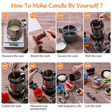 Complete Candle Making Kit, DIY Candle Making Kit for Adults, Candle Making Supplies Kit Including Beeswax, Wicks, Rich Scents, Dyes, Melting Pot, Tins