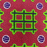 African Print Fabric Cotton Print 44'' wide Sold By The Yard (90150-5)