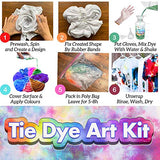 Desire Deluxe Tie Dye Kit – Set of 18 Colours Ink Tie-Dye Kits for Dyeing Fabric, Clothes – Creative Art Craft Games Activity for Kids & Adults