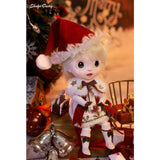 Topmao BJD Doll Full Set 1/6 Dolls 10 inch Ball Jointed Doll Cartoon Elk Christmas Girl with Unpainted Body Eyes Face Make Up Head Wig Clothes Hat, Best Birthday Gift with Girls Kids Children