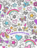 Sketchbook Journal for Girls: 110 pages, White paper, Sketch, Doodle and Draw