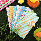 10 Pieces Easter Day Fabric 10 x 10 Inch Egg Rabbit Carrot Printed Fabric Easter Sewing Quilting Fabric DIY Easter Themed Patchwork Bundles for Sewing Handicrafts Decorations Making, 10 Patterns