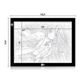 ME456 A4 LED Light Box 9x12 Inch Light Pad Only 5mm Ultra-Thin USB Power Light Table for Tracing